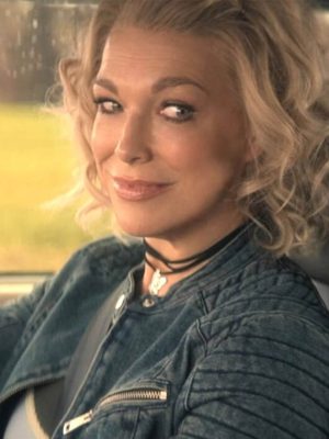 Hannah Waddingham Ride or Die 2026 Black Denim Jacket