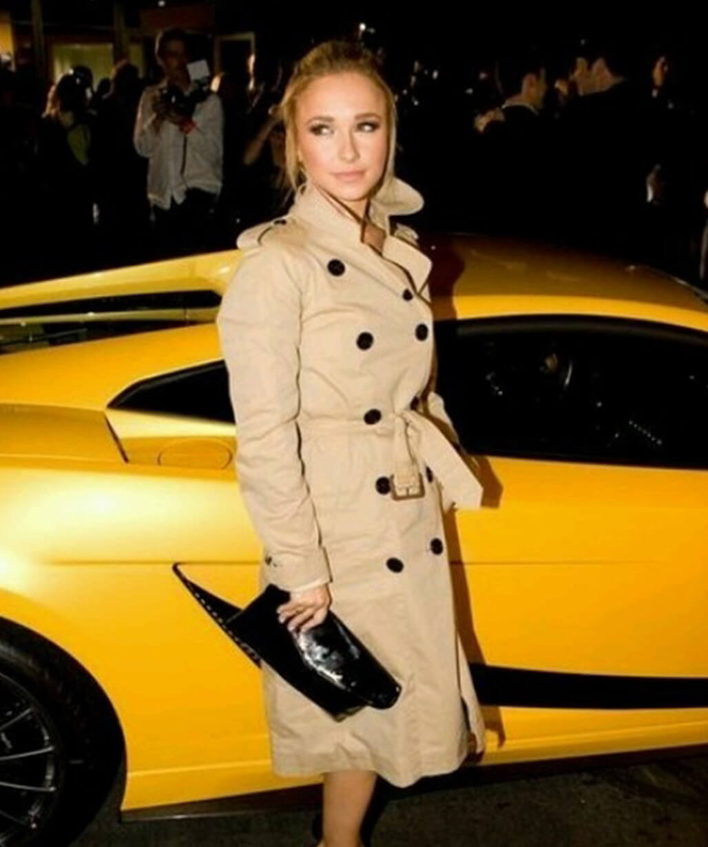 Hayden Panettiere Beige Trench Coat