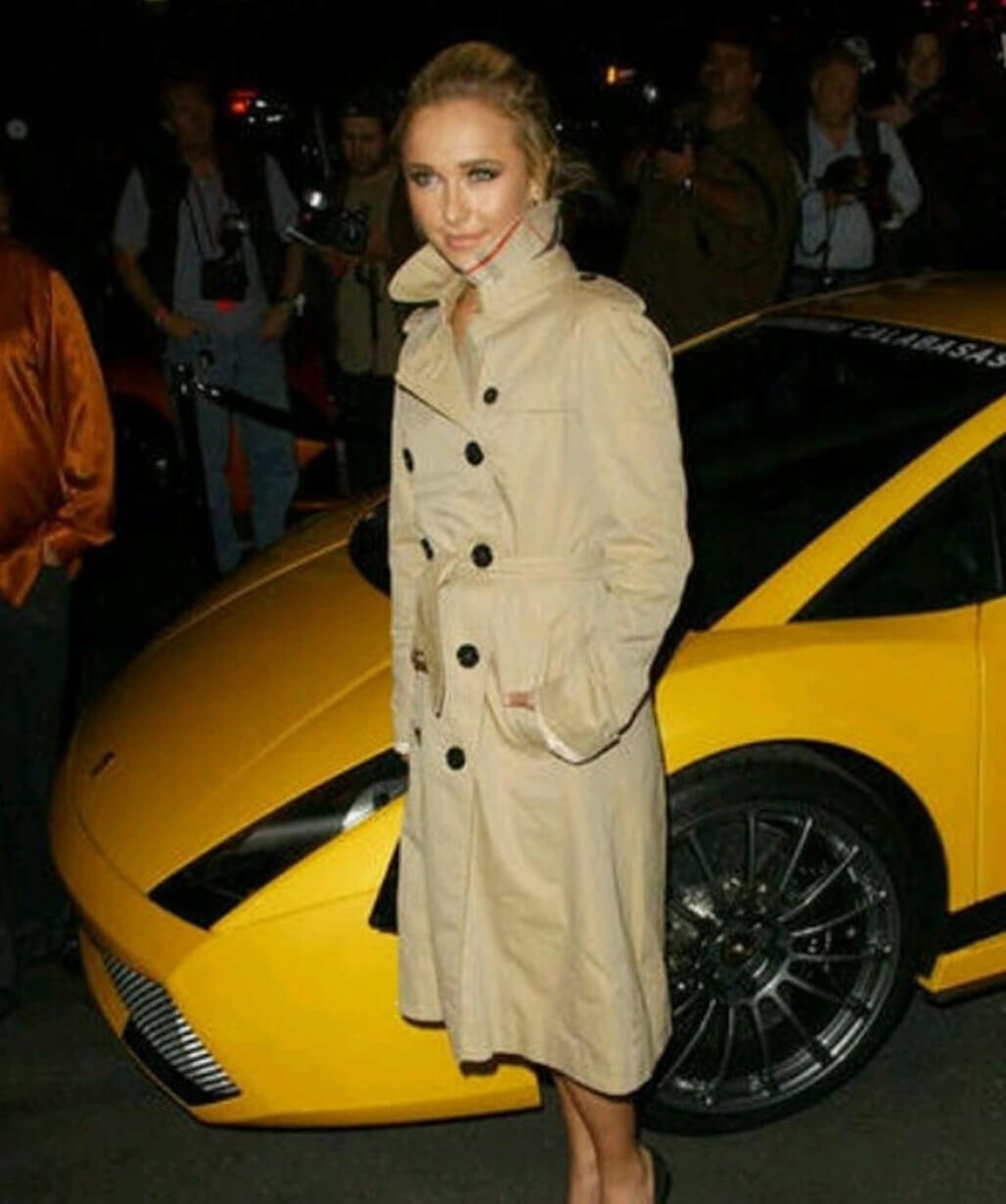 Hayden Panettiere Beige Trench Coat