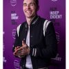 Idiots 2026 Dave Franco Black Varsity Jacket