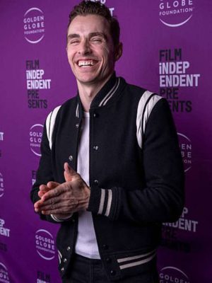 Idiots 2026 Dave Franco Black Varsity Jacket