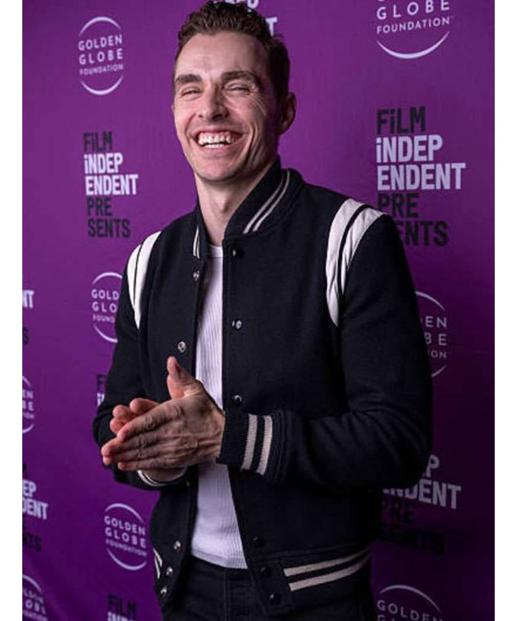 Idiots 2026 Dave Franco Black Varsity Jacket