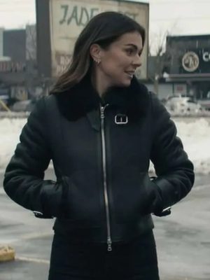 Karla Dixon Reacher S02 Black Leather Jacket