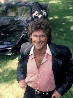 Knight Rider 1982 Michael Knight Black Leather Jacket