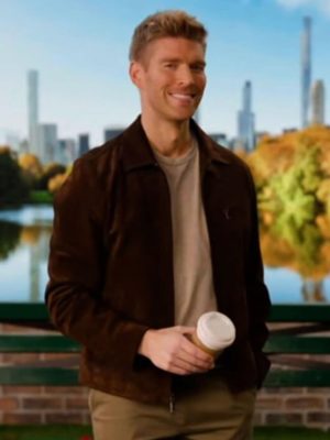 Kyle Cook In the City 2026 Brown Suede Jacket