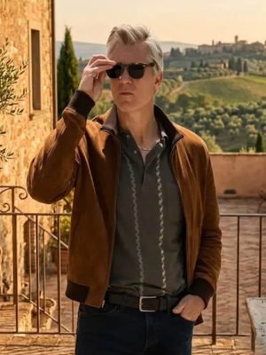 Lucky S01 Timothy Olyphant Brown Suede Jacket