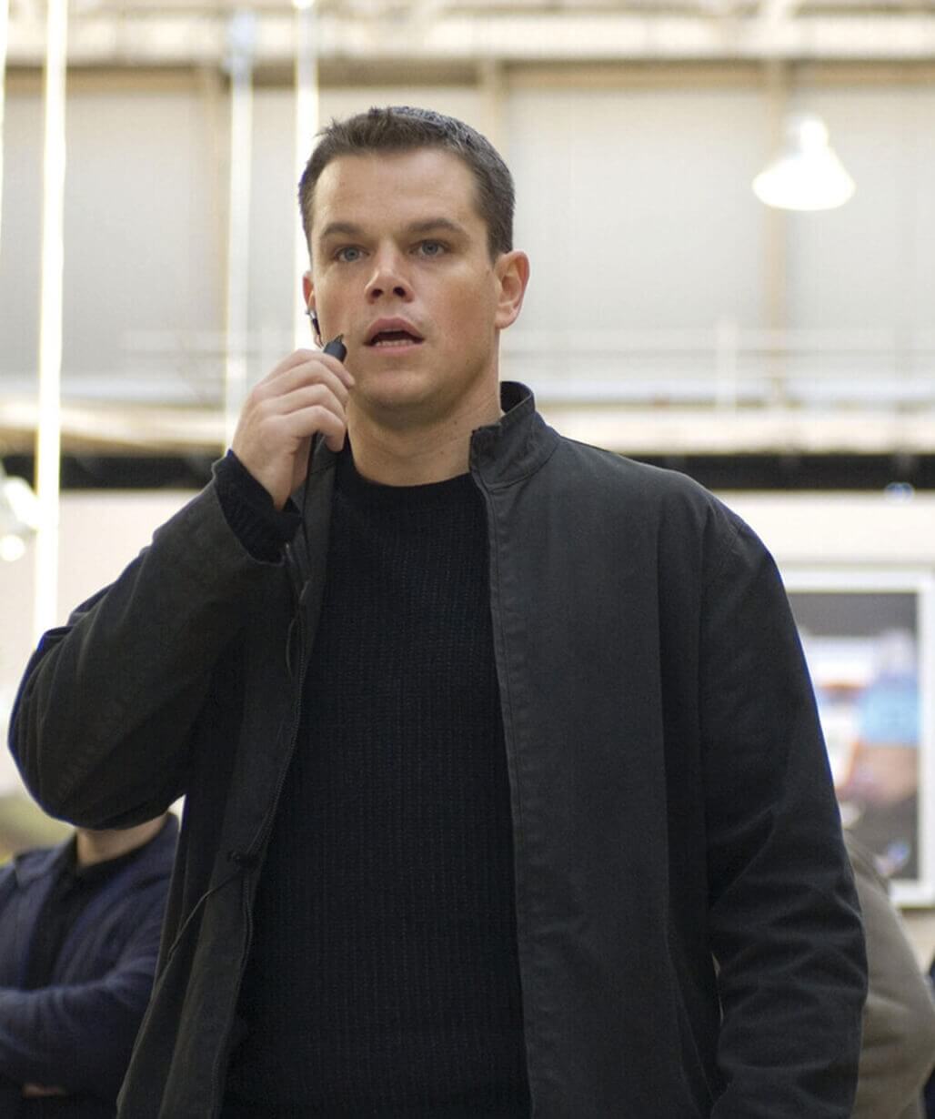 Matt Damon The Bourne Ultimatum 2007 Black Cotton Jacket