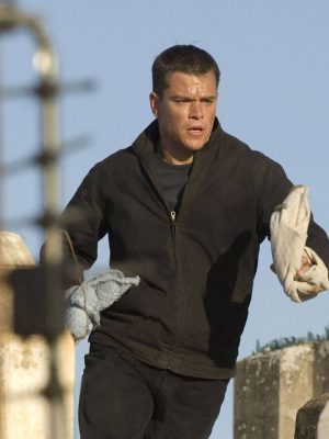 Matt Damon The Bourne Ultimatum 2007 Black Cotton Jacket