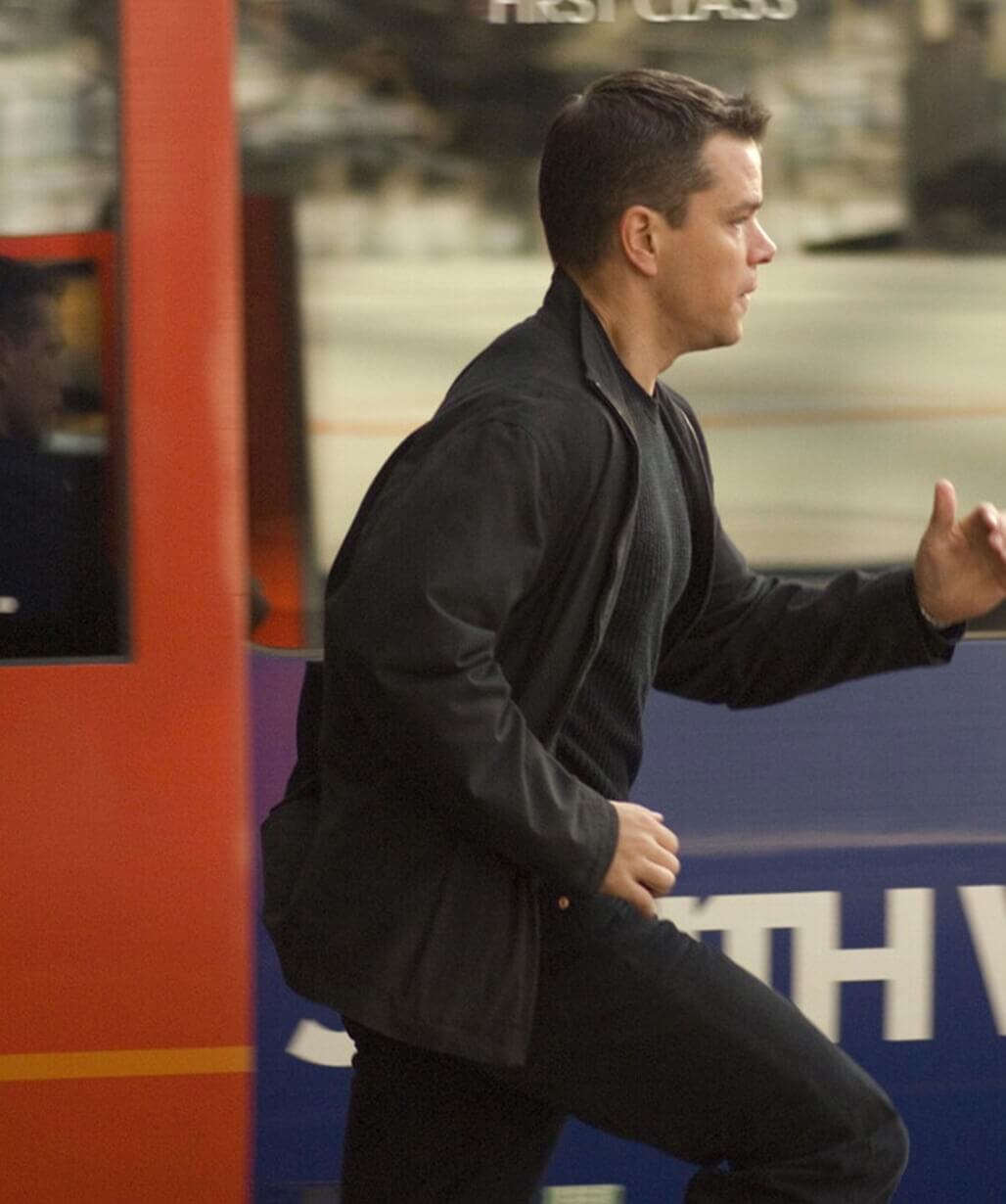 Matt Damon The Bourne Ultimatum 2007 Black Cotton Jacket