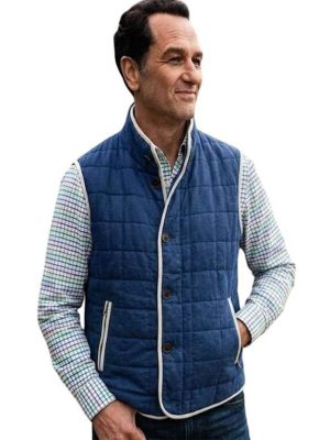 Matthew Rhys Widows Bay 2026 Blue Vest