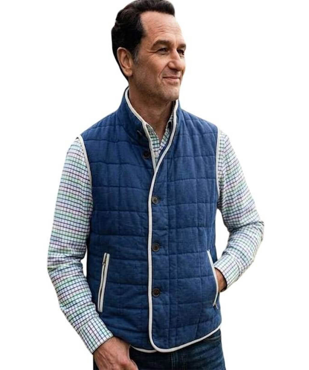 Matthew Rhys Widows Bay 2026 Blue Vest