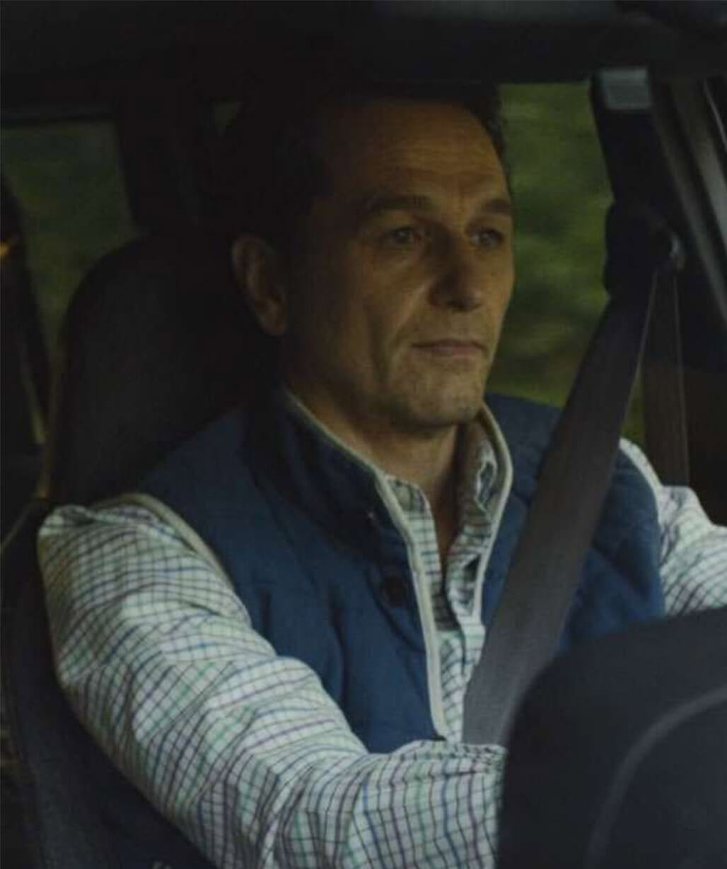 Matthew Rhys Widows Bay 2026 Blue Vest