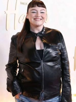 Megan Stalter Hacks S05 Premiere Leather Jacket