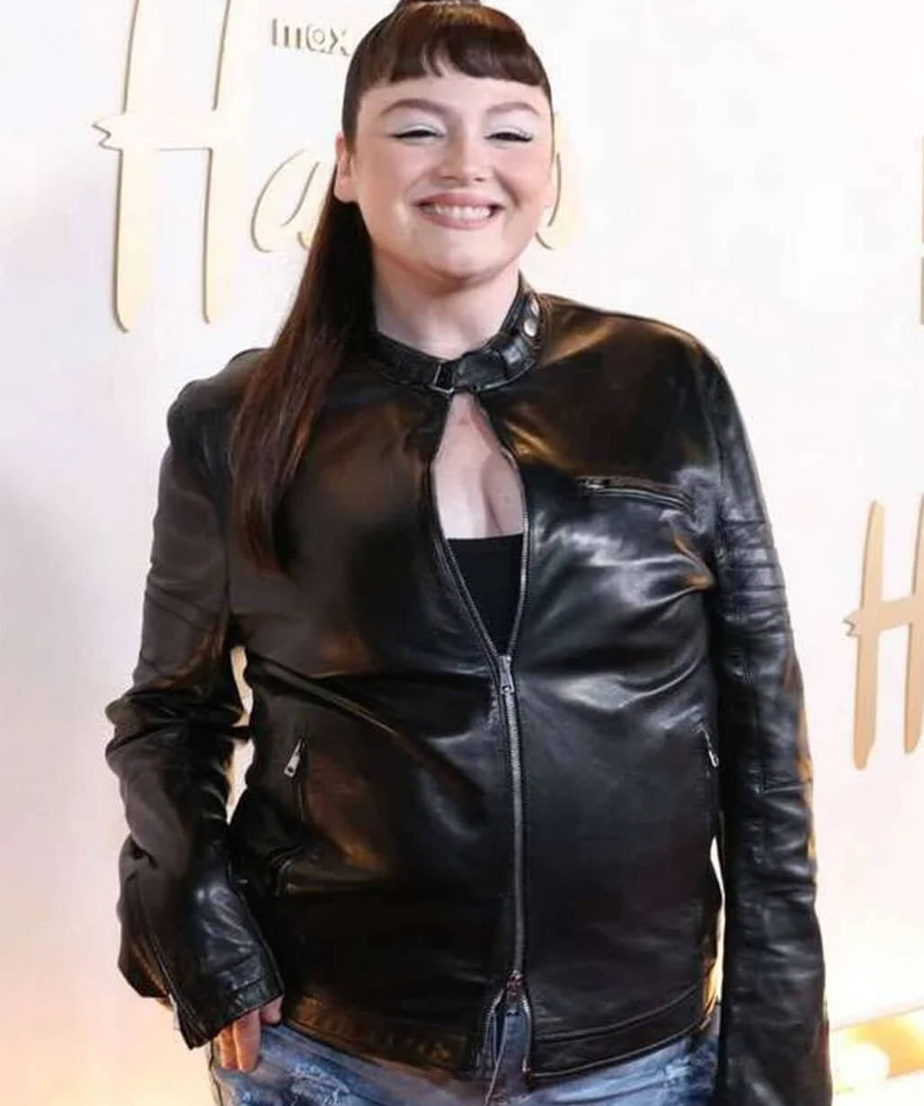 Megan Stalter Hacks S05 Premiere Leather Jacket