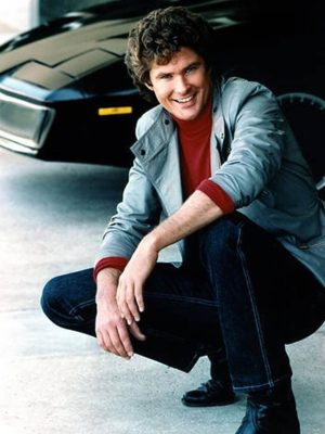 Michael Knight Knight Rider 1982 Grey Leather Jacket