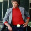 Michael Knight Knight Rider 1982 Grey Leather Jacket