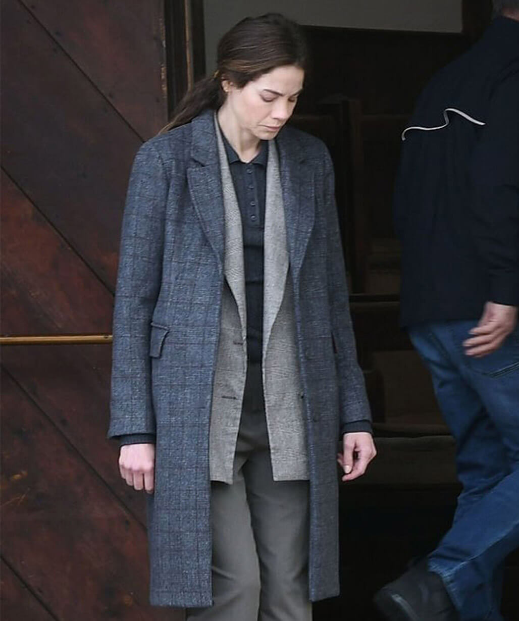 Michelle Monaghan The Whisper Man 2026 Wool Coat