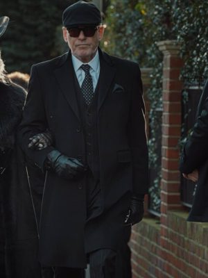 MobLand S01 Conrad Harrigan Black Wool Coat