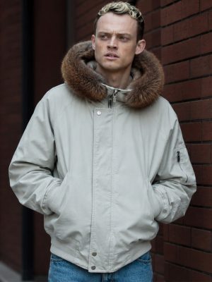MobLand S01 Eddie Harrigan White Parka Jacket