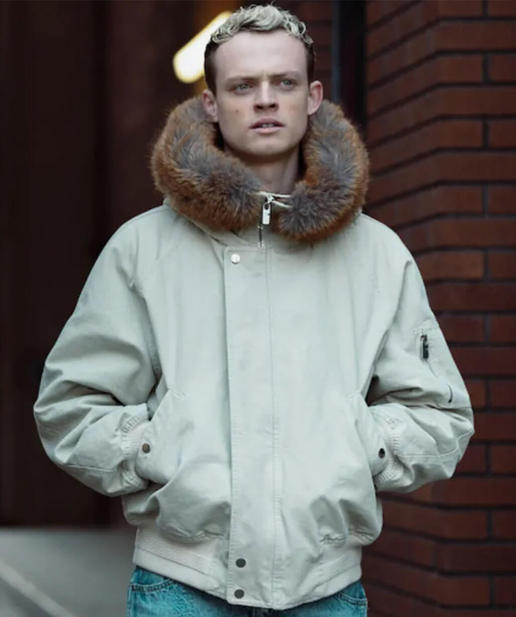 MobLand S01 Eddie Harrigan White Parka Jacket