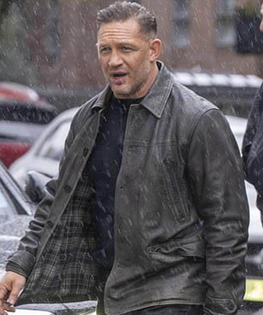 Mobland S02 Tom Hardy Black Leather Jacket