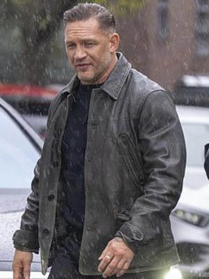 Mobland S02 Tom Hardy Black Leather Jacket