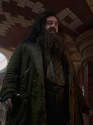 Nick Frost Harry Potter 2027 Brown Cotton Coat