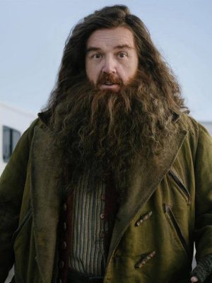 Nick Frost Harry Potter 2027 Brown Cotton Coat