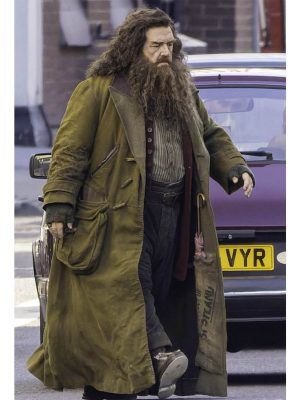 Nick Frost Harry Potter 2027 Brown Cotton Coat