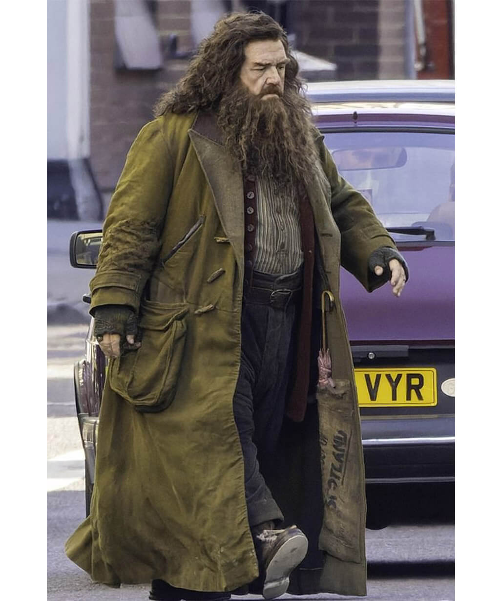 Nick Frost Harry Potter 2027 Brown Cotton Coat