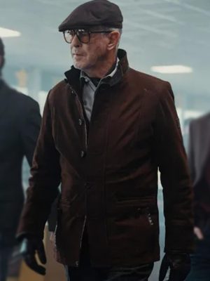 Pierce Brosnan MobLand S02 Brown Suede Jacket