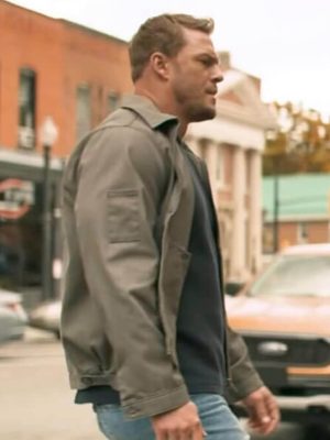Reacher S02 Jack Reacher Grey Cotton Jacket