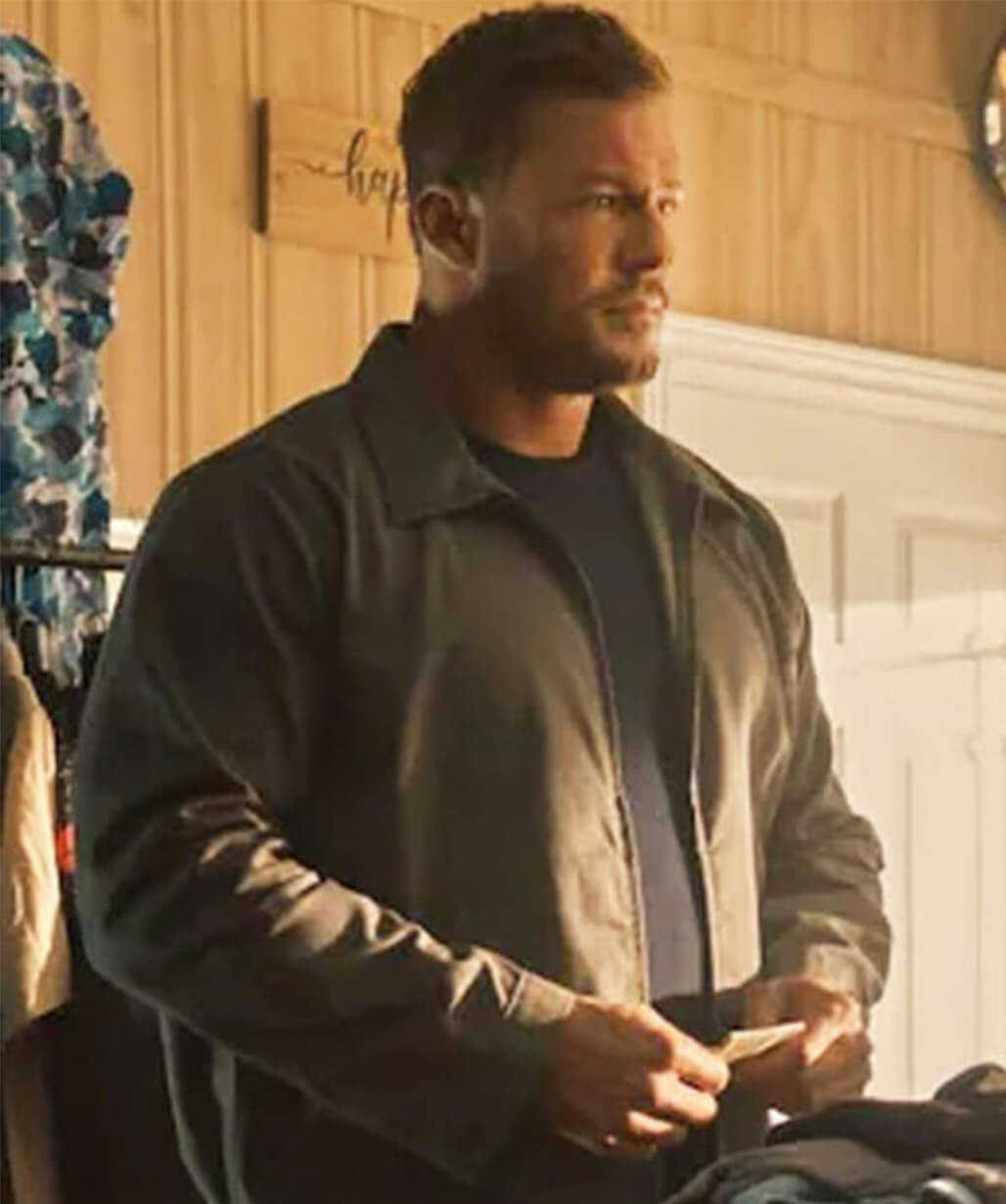 Reacher S02 Jack Reacher Grey Cotton Jacket