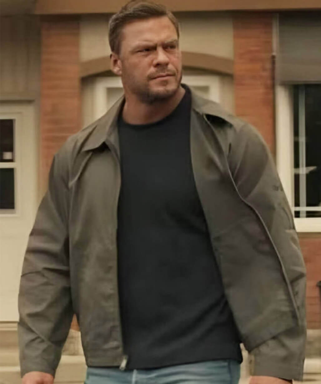 Reacher S02 Jack Reacher Grey Cotton Jacket