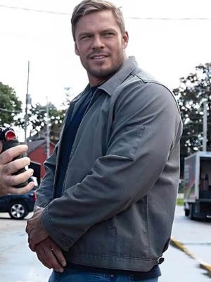 Reacher S02 Jack Reacher Grey Cotton Jacket