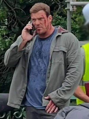 Reacher S04 Alan Ritchson Grey Cotton Jacket