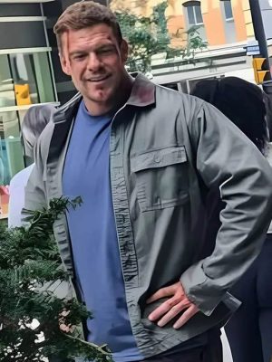 Reacher S04 Alan Ritchson Grey Cotton Jacket