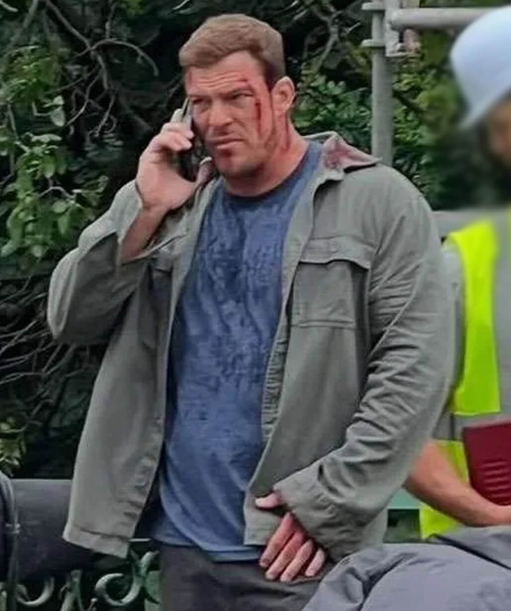 Reacher S04 Alan Ritchson Grey Cotton Jacket