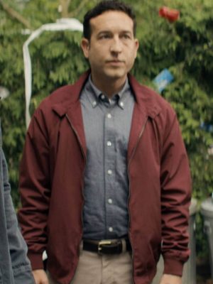 Reacher S04 Jacob Merrick Burgundy Cotton Jacket
