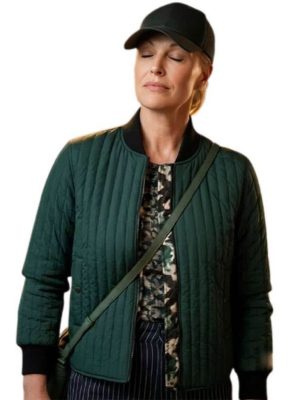Ride or Die 2026 Hannah Waddingham Green Bomber Jacket