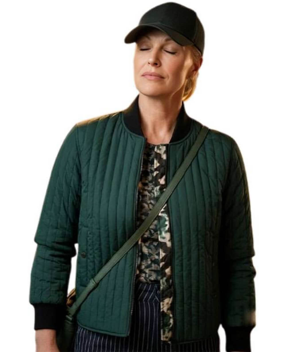 Ride or Die 2026 Hannah Waddingham Green Bomber Jacket