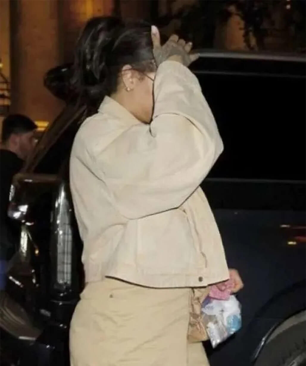 Rihanna NYC 2026 Beige Cotton Jacket