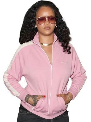 Rihanna NYC 2026 Pink Track Jacket