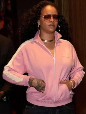 Rihanna NYC 2026 Pink Track Jacket