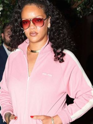 Rihanna NYC 2026 Pink Track Jacket