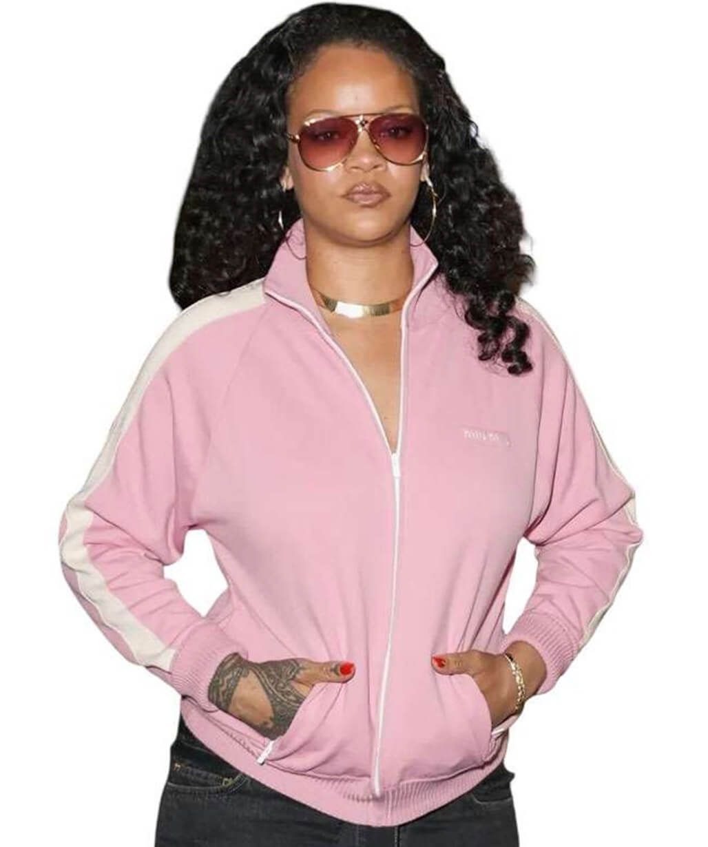 Rihanna NYC 2026 Pink Track Jacket