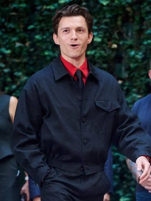 Spider Man Brand New Day 2026 Tom Holland Black Cotton Jacket
