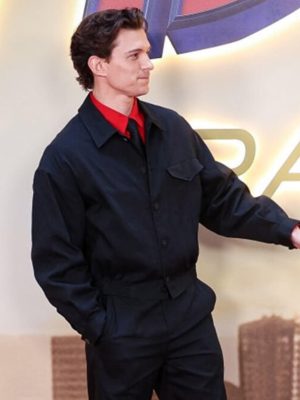 Spider Man Brand New Day 2026 Tom Holland Black Cotton Jacket