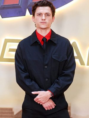 Spider Man Brand New Day 2026 Tom Holland Black Cotton Jacket