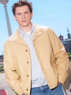 Spider Man Brand New Day Tom Holland Premiere Leather Jacket